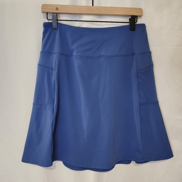 Athletic Skort Womens Size M Blue Zippered Pockets Activewear‎ Tennis Pickleball - Picture 1 of 7